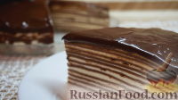 Фото к рецепту: Шоколадный блинный торт