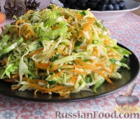 Фото к рецепту: Зимний салат из репы, моркови и капусты