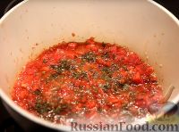 Фото приготовления рецепта: Паста с мидиями в томатном соусе - шаг №10