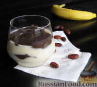 Фото к рецепту: Пудинг с бананом и какао
