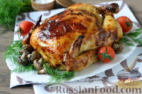Фото приготовления рецепта: Курица, фаршированная гречкой и грибами - шаг №14