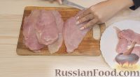 Фото приготовления рецепта: Куриные рулетики с грибами, сыром и болгарским перцем - шаг №3