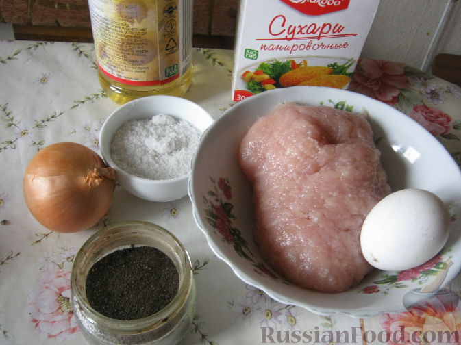Котлеты из куриного фарша на сковороде: рецепт классический