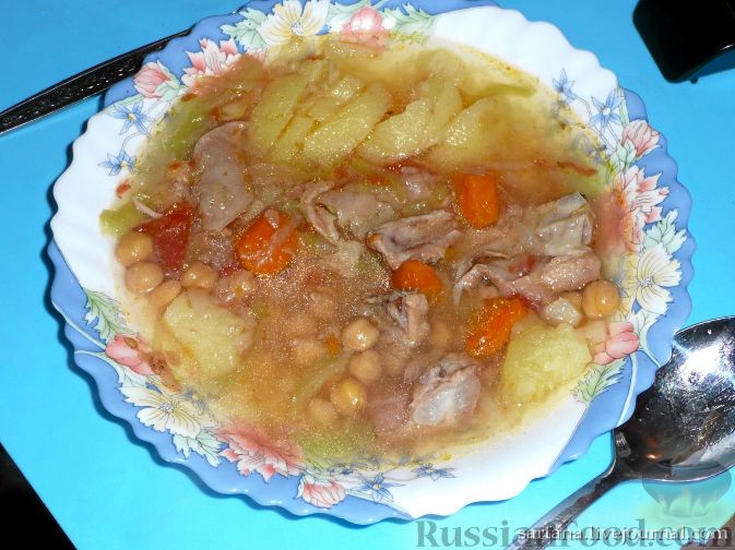 Рецепт Шурбо (суп с горохом)