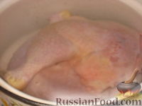 Фото приготовления рецепта: Овсяный насыпной пирог со сметанной прослойкой - шаг №4