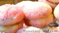 Фото к рецепту: Пирожные "Персики" со сгущенкой