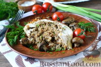 Фото приготовления рецепта: Курица, фаршированная гречкой и грибами - шаг №15