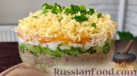 Фото приготовления рецепта: Слоеный салат с печенью трески - шаг №19