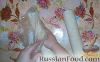 Фото приготовления рецепта: Лаваш с крабовыми палочками и плавленым сыром - шаг №7