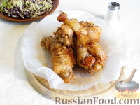 Фото к рецепту: Крылья индейки в карамельном соусе