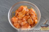 Фото приготовления рецепта: Куриный шашлык с помидорами черри, в медово-соевом маринаде - шаг №5