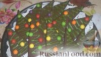 Фото приготовления рецепта: Шоколадное песочное печенье "Ёлочки" с глазурью - шаг №14