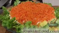Фото приготовления рецепта: Салат "Золотой петушок" с курицей и морковью по-корейски - шаг №4