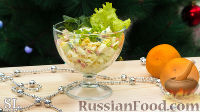 Фото к рецепту: Салат с крабовыми палочками и свежим огурцом