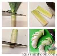 Фото приготовления рецепта: Овощной суп-пюре с перловой крупой, луком-пореем и шампиньонами - шаг №2