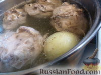 Фото приготовления рецепта: Токмач (татарский суп-лапша) - шаг №8