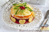 Фото к рецепту: Слоеный салат с картофелем, морковью и свеклой