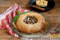 Фото приготовления рецепта: Татарский пирог (балиш) с мясом и картошкой - шаг №16