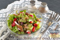 Фото к рецепту: Овощной салат с консервированным тунцом