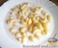 Фото к рецепту: Суп молочный с макаронными изделиями