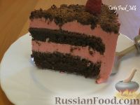 Фото приготовления рецепта: Шоколадный пирог с морковью и овсянкой (в микроволновке) - шаг №14