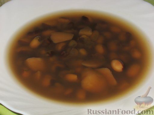 Рецепт Фасолевый суп на говяжьем бульоне