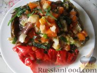 Фото к рецепту: Баклажаны квашеные, фаршированные овощами