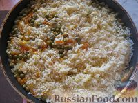 Фото приготовления рецепта: Рис с овощами на гарнир - шаг №8