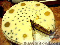 Фото к рецепту: Творожно-персиковый торт "Нежность"
