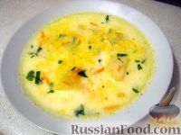 Фото к рецепту: Суп с плавлеными сырками и вермишелью