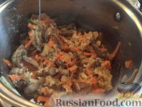 Фото приготовления рецепта: Суп с индейкой и грибами - шаг №16