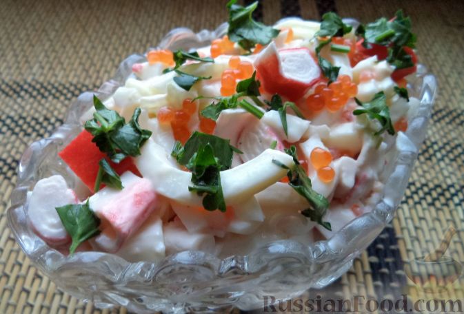 Салат из морепродуктов - рецепты приготовления