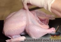 Фото приготовления рецепта: Курица, фаршированная блинами - шаг №2