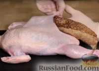 Фото приготовления рецепта: Курица, фаршированная блинами - шаг №11