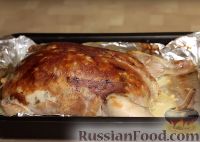 Фото приготовления рецепта: Курица, фаршированная блинами - шаг №15