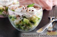 Фото приготовления рецепта: Мясной салат с картофелем - шаг №9