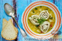Фото к рецепту: Суп с ленивыми пельменями