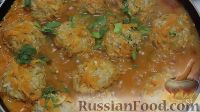 Фото приготовления рецепта: Тефтели "Ёжики" в томатно-сметанном соусе - шаг №13