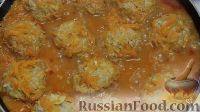 Фото приготовления рецепта: Тефтели "Ёжики" в томатно-сметанном соусе - шаг №12