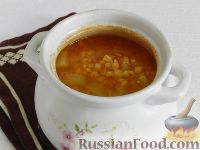 Фото приготовления рецепта: Гороховый суп в горшочке - шаг №14