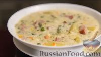 Фото приготовления рецепта: Картофельный суп с ветчиной - шаг №12
