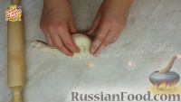 Фото приготовления рецепта: Постные лепешки с капустой - шаг №8