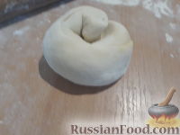 Фото приготовления рецепта: Лепешки с сыром сулугуни - шаг №10