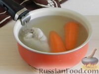 Фото приготовления рецепта: Суп с морковными клецками - шаг №7