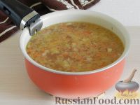Фото приготовления рецепта: Суп с морковными клецками - шаг №12