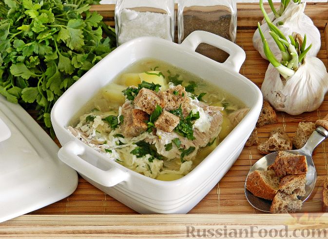 Чеснечка — согревающий чешский суп