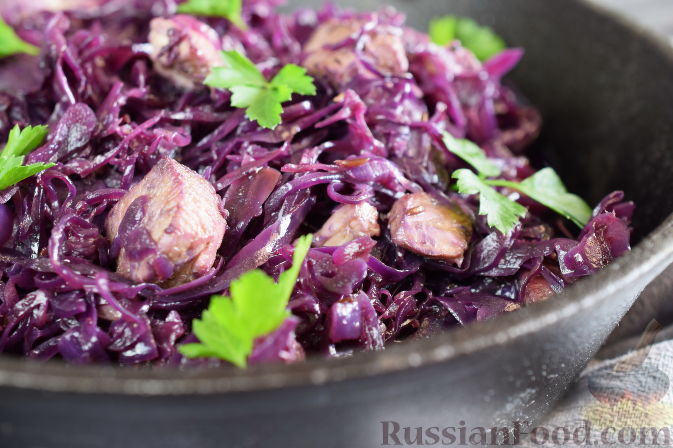 Блюда из краснокочанной капусты – рецепты с фото (пошагово)