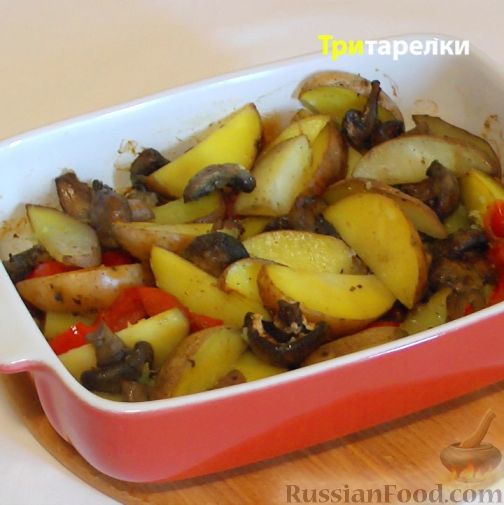 Грибы с картошкой в духовке: рецепт ароматного и сытного блюда