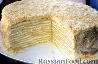 Фото приготовления рецепта: Классический торт "Наполеон" - шаг №27