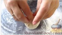 Фото приготовления рецепта: Лепешки на кефире, с картошкой и брынзой - шаг №8